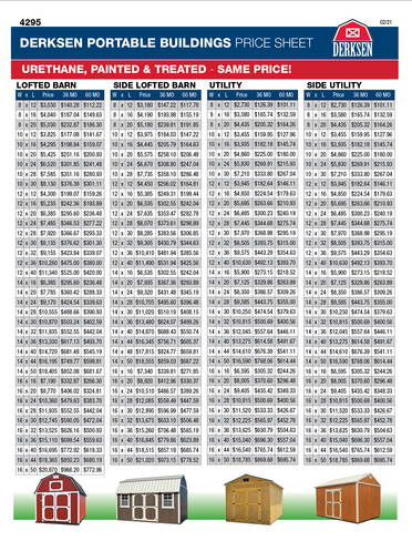 Derksen Price Sheet-Full Color